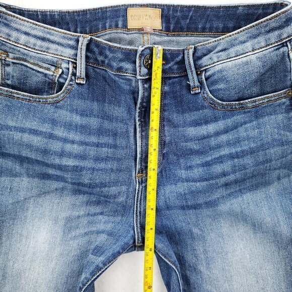 Driftwood Colette Classic Fit Jeans Floral Raw Hem Women's "29x26" Actual 31x26 - Picture 10 of 11